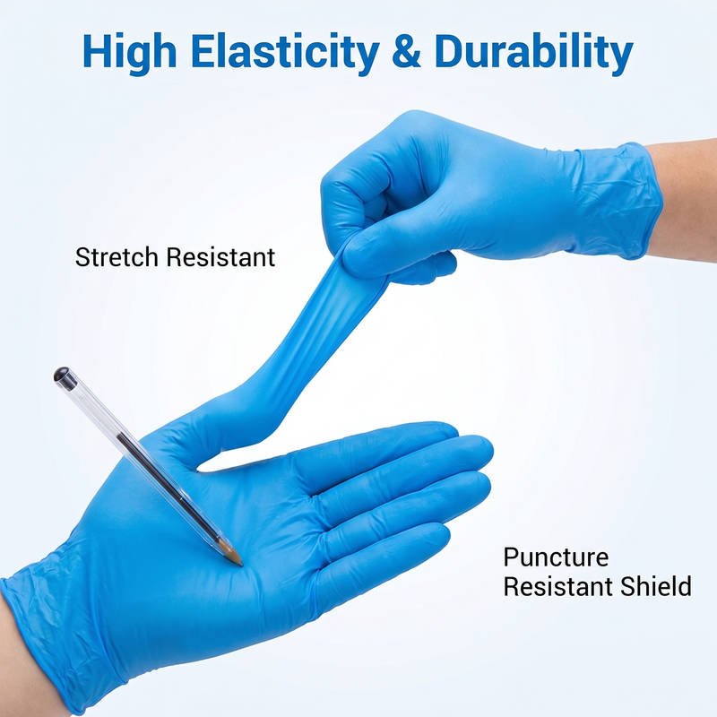 2 Mil Extra Thick Nitrile Disposable Gloves, Food Safe Powder Free, Chemical Resistance for Janitorial & Meat Processing - Image 2