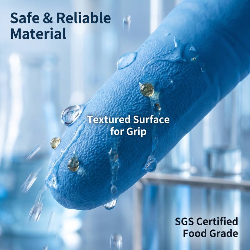 2 Mil Extra Thick Nitrile Disposable Gloves, Food Safe Powder Free, Chemical Resistance for Janitorial & Meat Processing - Image 3