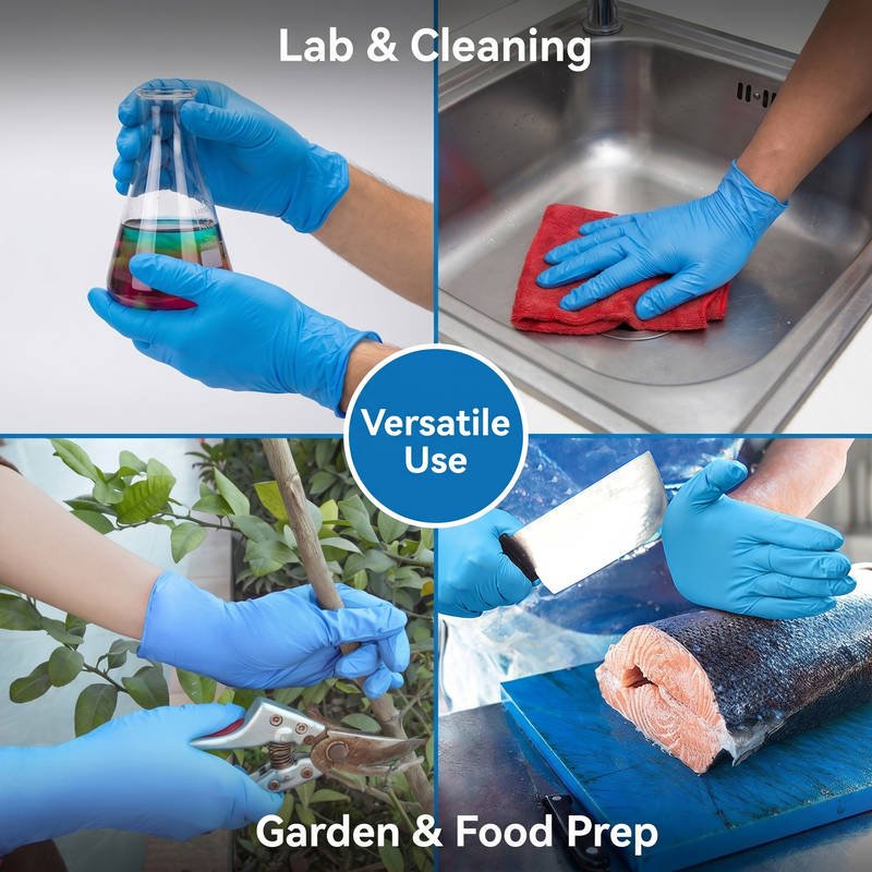 2 Mil Extra Thick Nitrile Disposable Gloves, Food Safe Powder Free, Chemical Resistance for Janitorial & Meat Processing - Image 6