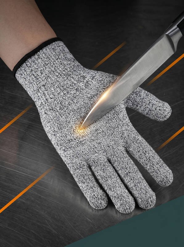 EN388 Level 5 HPPE Cut Resistant Gloves | FDA Food Grade, Breathable & Comfortable Work Gloves