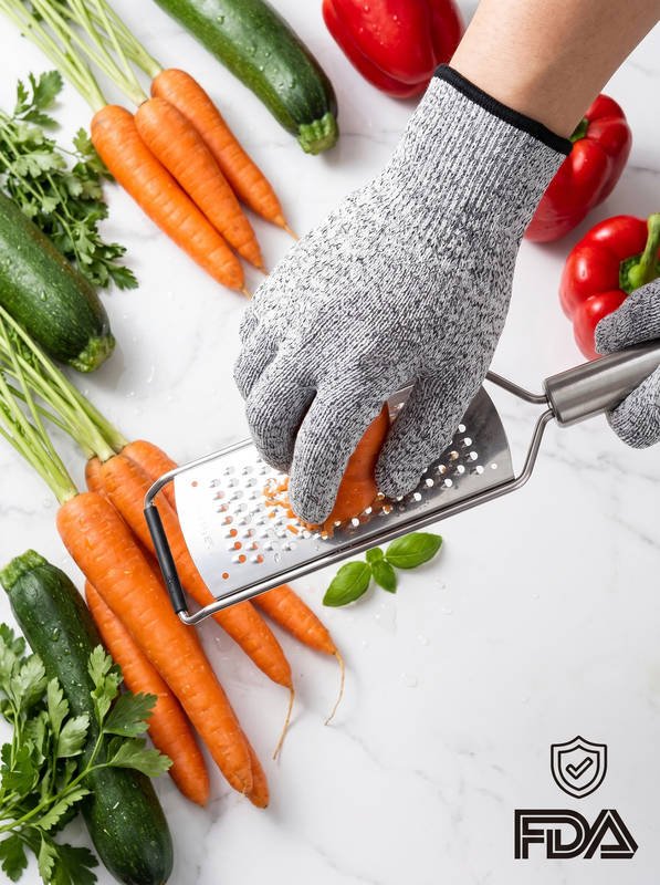 EN388 Level 5 HPPE Cut Resistant Gloves | FDA Food Grade, Breathable & Comfortable Work Gloves - Image 5