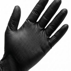 Heavy-Duty 6 Mil Nitrile Gloves, Diamond Texture Grip, Chemical & Oil Resistant Industrial Work Gloves, Mechanic Garage Repair