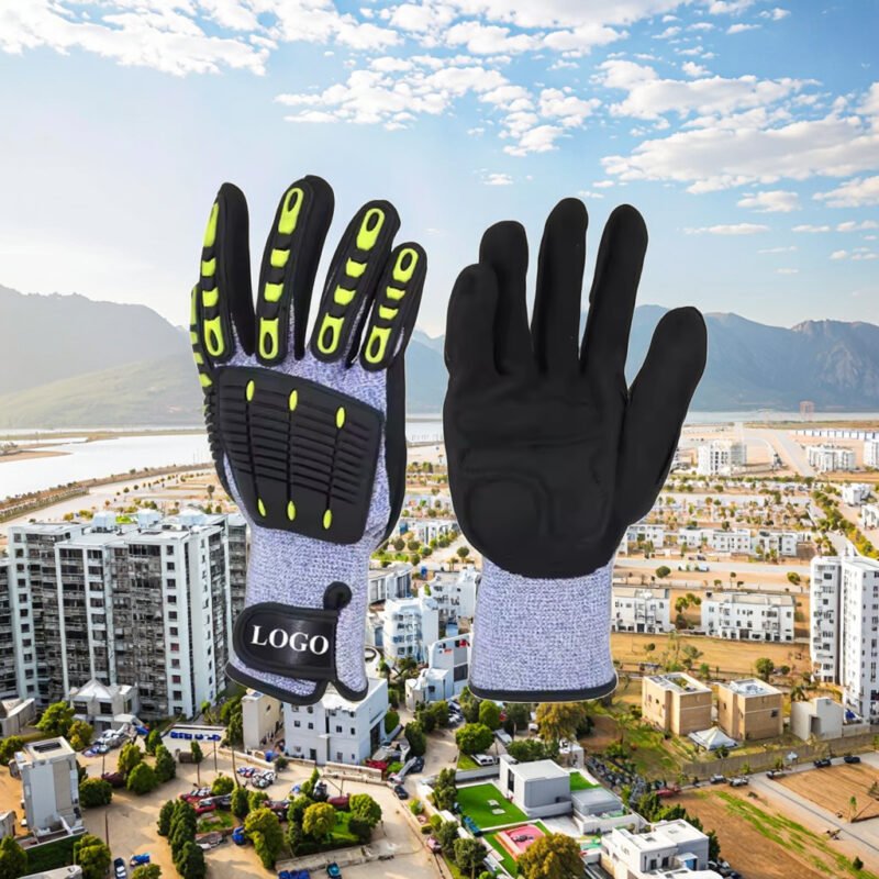 Shock Absorption Anti-collision Outdoor Riding Motorcycle Racing Gloves Mechanical Protective TPR Gloves