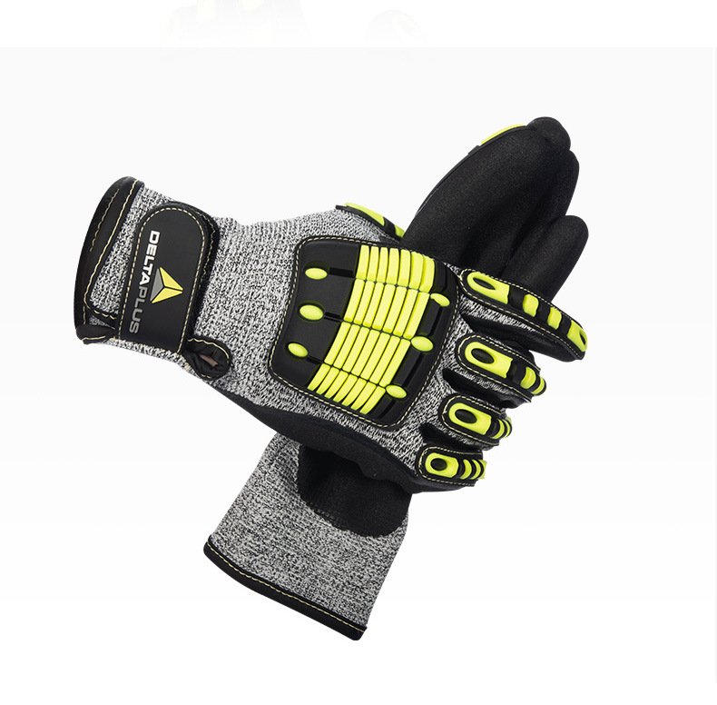 High-intensity Work Shockproof Equipment Cut-resistant and Cold-resistant Nitrile-coated Anti-collision Gloves - Image 2