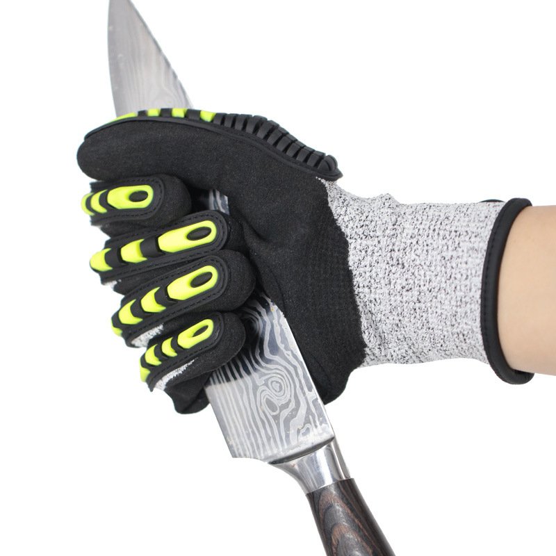 Shock Absorption Anti-collision Outdoor Riding Motorcycle Racing Gloves Mechanical Protective TPR Gloves - Image 5