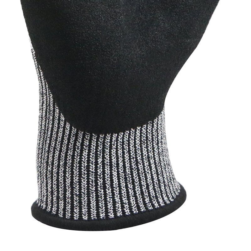MaxiTough High Grip 13g HPPE Anti-Cut Safety Gloves HPPE Nitrile Sandy Non-slip Durable Glass Handling Work Safety Gloves - Image 6