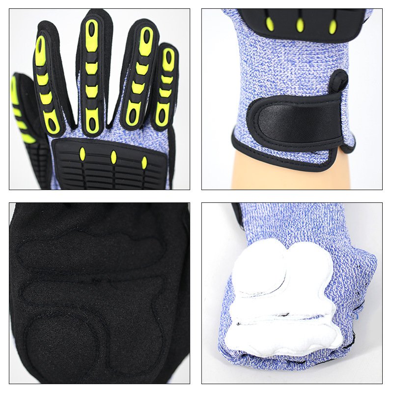 Shock Absorption Anti-collision Outdoor Riding Motorcycle Racing Gloves Mechanical Protective TPR Gloves - Image 2