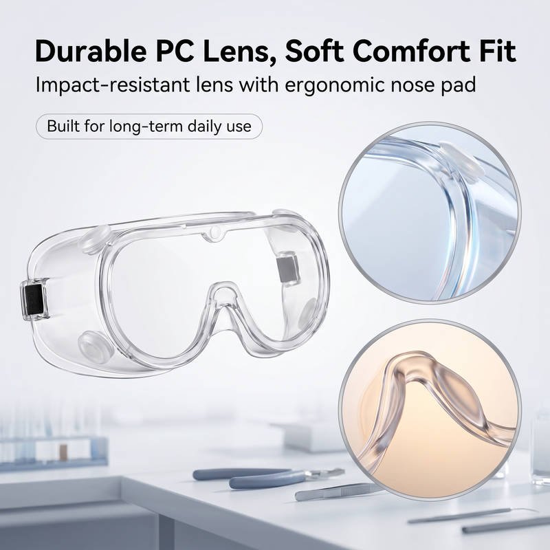 Anti-Fog Impact Safety Goggles ANSI-Level Protection, All-Day Comfort Fit - Image 3